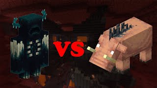 Warden VS Hoglin In Minecraft!