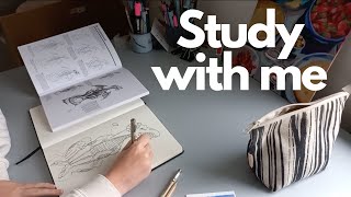 25 MINUTES  STUDY WITH ME (art edition) Alarm and no music #2