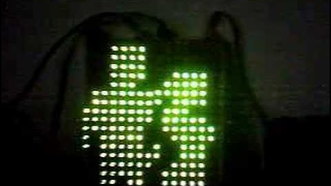 16x16 green LED Matrix video