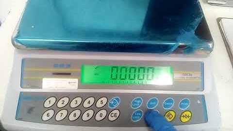 Como ajustar báscula Adam CBK 8a