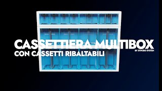 Multibox con cassetti basculanti, modello 2025. Syncro System allestimenti per furgoni
