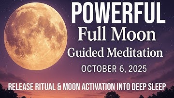 🌕 POWERFUL Aries Full Moon Guided Sleep Meditation | October 6, 2025 + 3 Hours Sleep Music