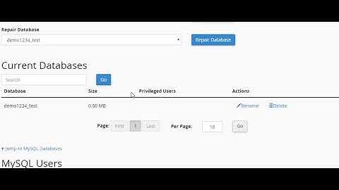 How do I Create a MYSQL Database for a domain in Cpanel Reseller Hosting ?