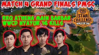 RRQ Athena Mengamuk Di Sanhok Chicken 16 Kills | Puncaki Klasemen | PMSC Grand Finals Match 4 2019