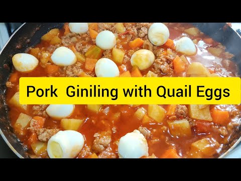 Pork Giniling with Quail Eggs | Easy Recipe