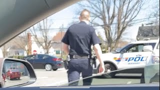 Cop Gets MAD At MOANING Tesla! #shorts