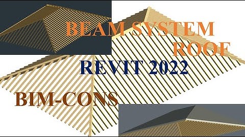 Beam System Roof In Revit 2022