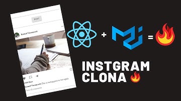 Instagram Clone 🔥 with ReactJS and Material UI - Part 1