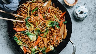 Vegetarian Chow Mein (素菜炒面) Recipe