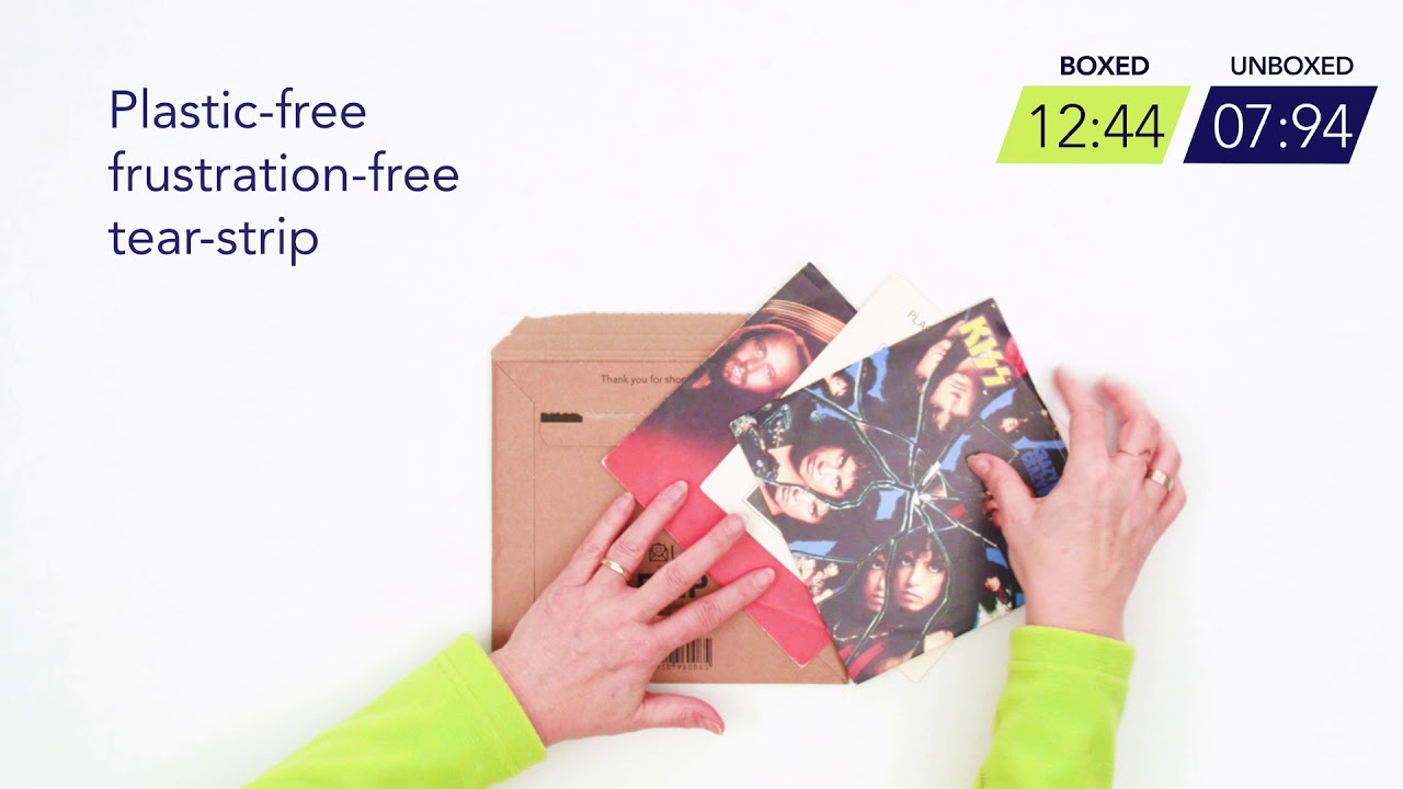 F EP - eCommerce Packaging for 7 inch Vinyl Records - YouTube