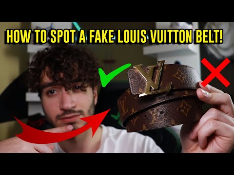 FAKE VS REAL LOUIS VUITTON BELT ( CINTO LOUIS VUITTON ) 