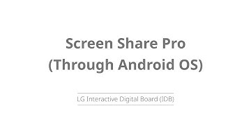 Screen Share Pro/ Bytello Share through Android | LG Interactive Display Board(IDB)