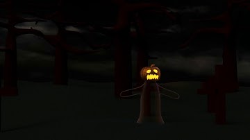 Halloween Pumpkin - Grave Ghost - Blender Cycles Animation