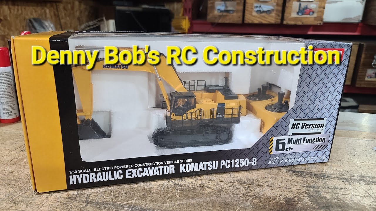 KYOSHO KOMATSU PC1250-8 HGバージョン　1/50　京商 Used 1/50 Kyosho Komatsu PC1250-8 Unboxing - YouTube