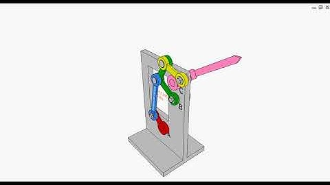 Linkage for 180 deg. oscillation 1b