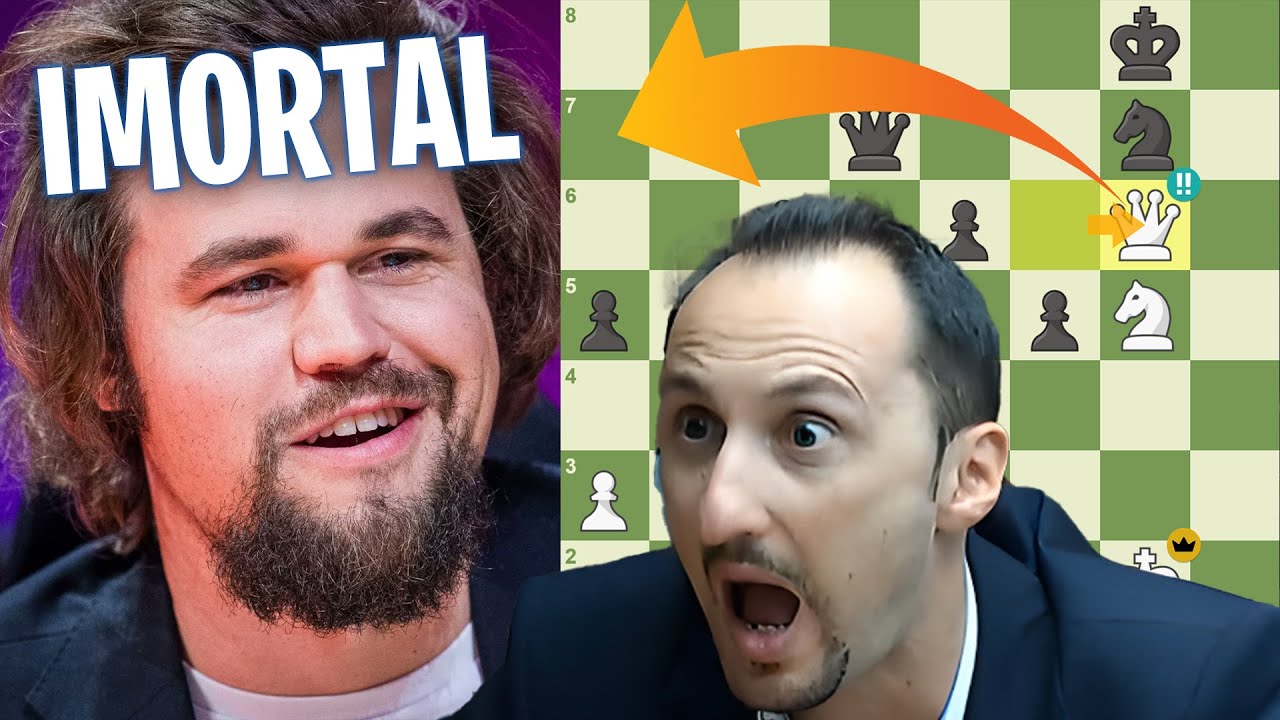 A Partida IMORTAL de Magnus Carlsen: Jogando como Mikhail Tal 