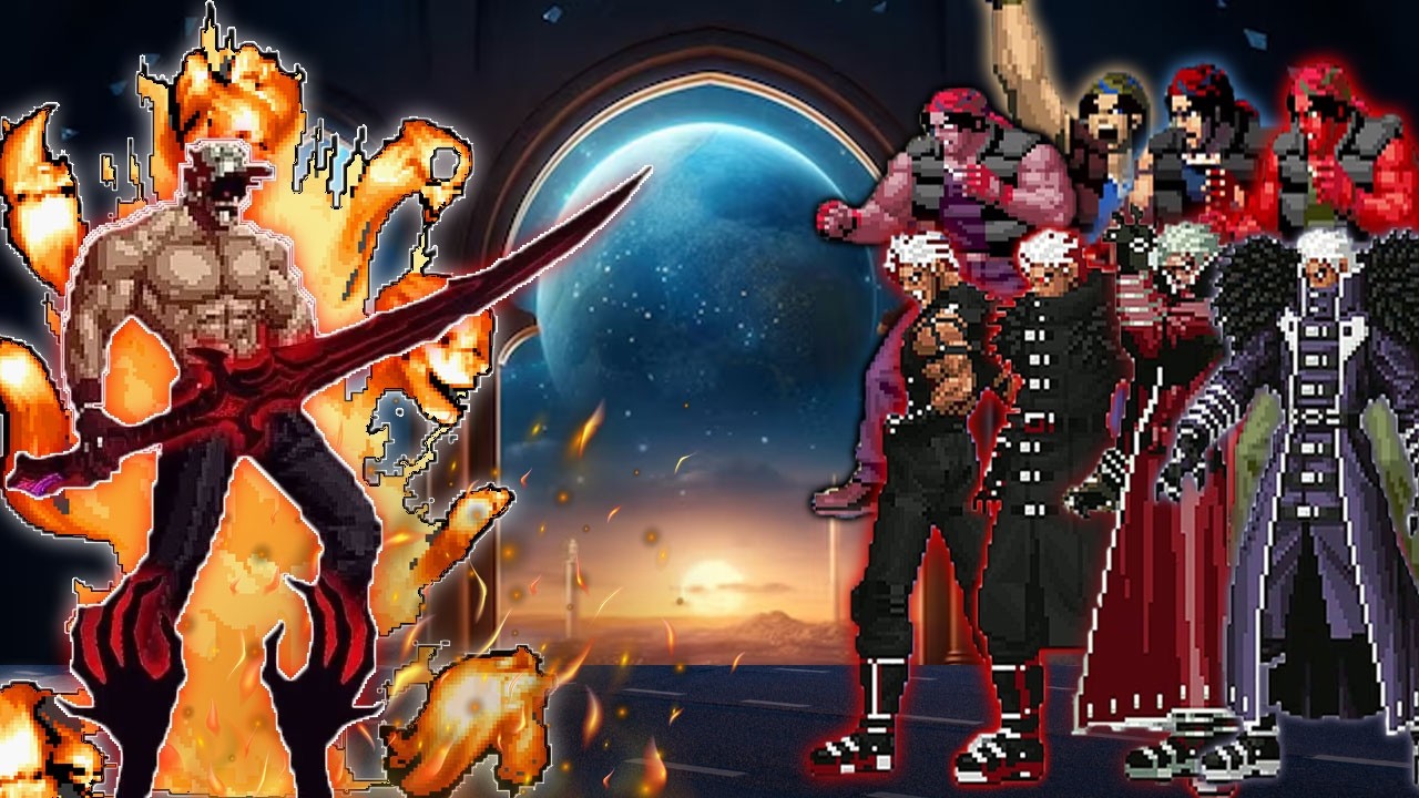 [Mugen KOF] Sasin Neo Rugal vs Krizalid, Ralf Jones Team