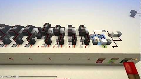 Binary counter Tutorial - Minecraft