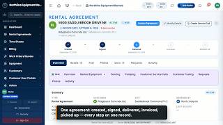 Full Equipment rental software demo: rental agreement to invoice (Rental Pilot) Update