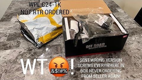 WPL C24-1 TRUCK AliExpress seller sent me kit version instead of RTR. Damaged box pieces everywhere!