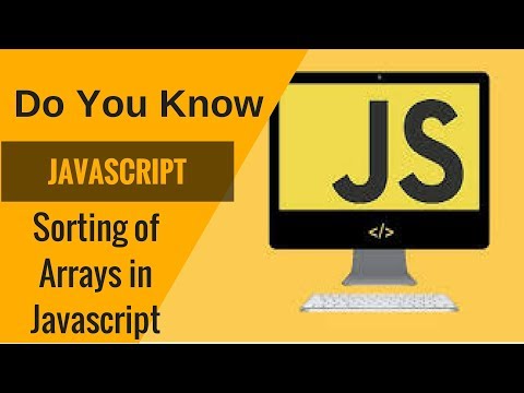Learn Javascript- Sorting of Arrays in Javascript