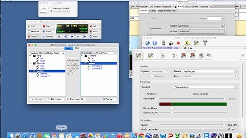 Morse Code QSO over the internet - software setup - config 10 - Jackrouter (Mac)