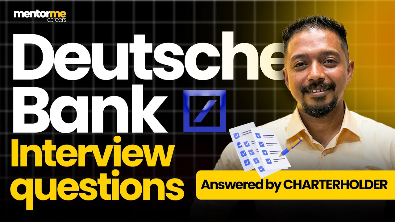 Deutsche Bank Interview Questions for Freshers &amp; Analysts! - YouTube