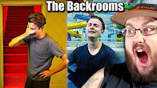 Realizing you're entering a bad level in the Back Rooms & The Pool Rooms | Jaden Williams REACTION!