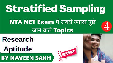 Stratified Sampling || Research Aptitude || Naveen Sakh ||