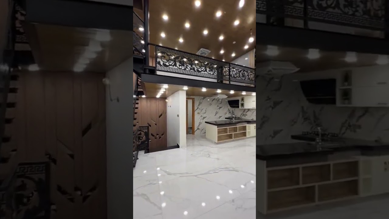 double height TV lounge design 