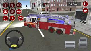 İTFAİYE OYUNU İZLE 3D ANDROİD  - direksiyonlu itfaiye arabası , itfaiye sireni screenshot 4