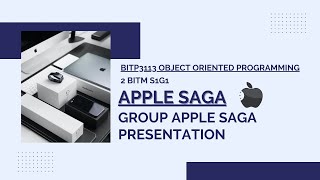 BITP 3113 OOP GROUP PROJECT - APPLE SAGA STORE screenshot 1
