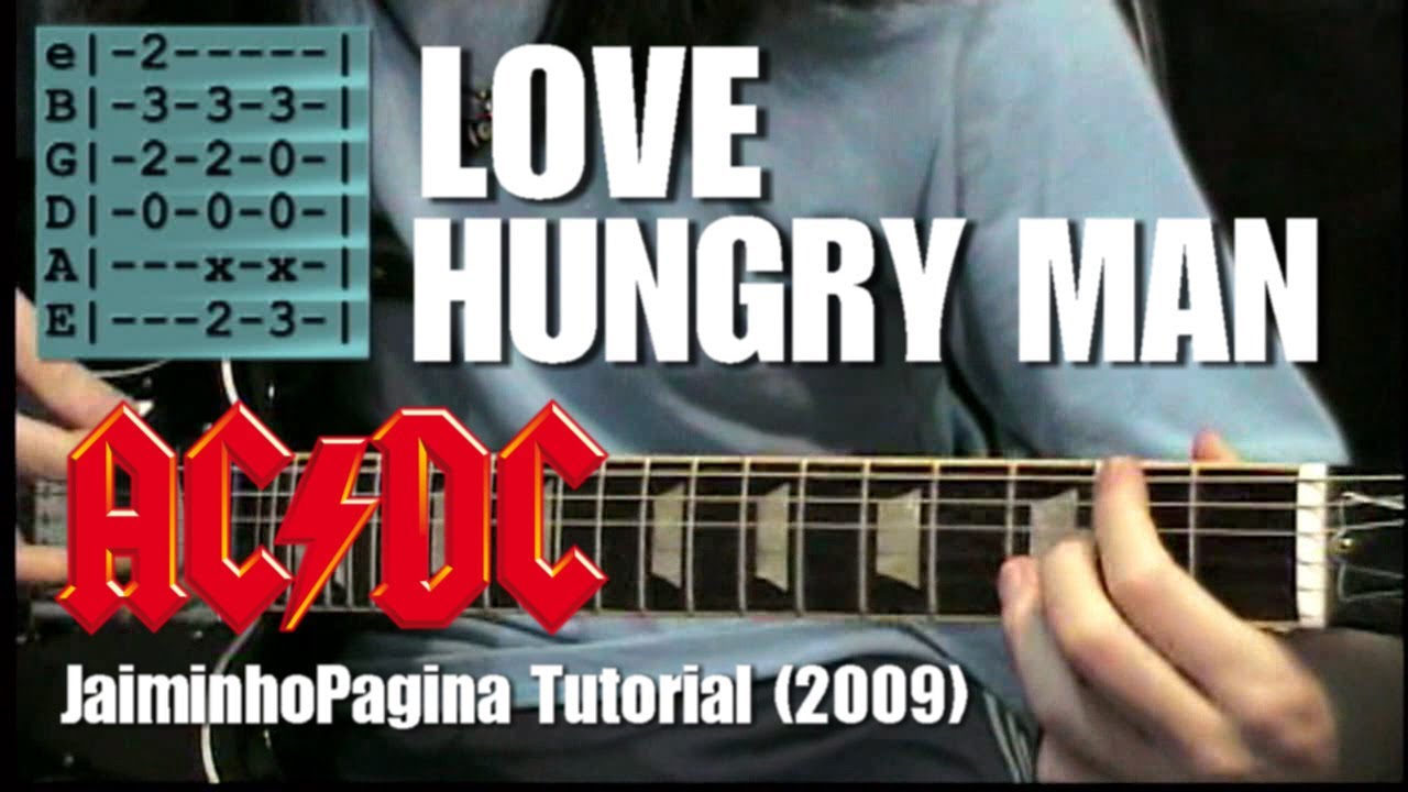 "Love Hungry Man" Guitar Lesson (AC/DC) Original JaiminhoPagina Series