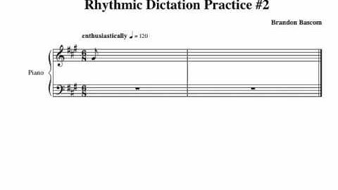 Rhythmic Dictation Practice #2