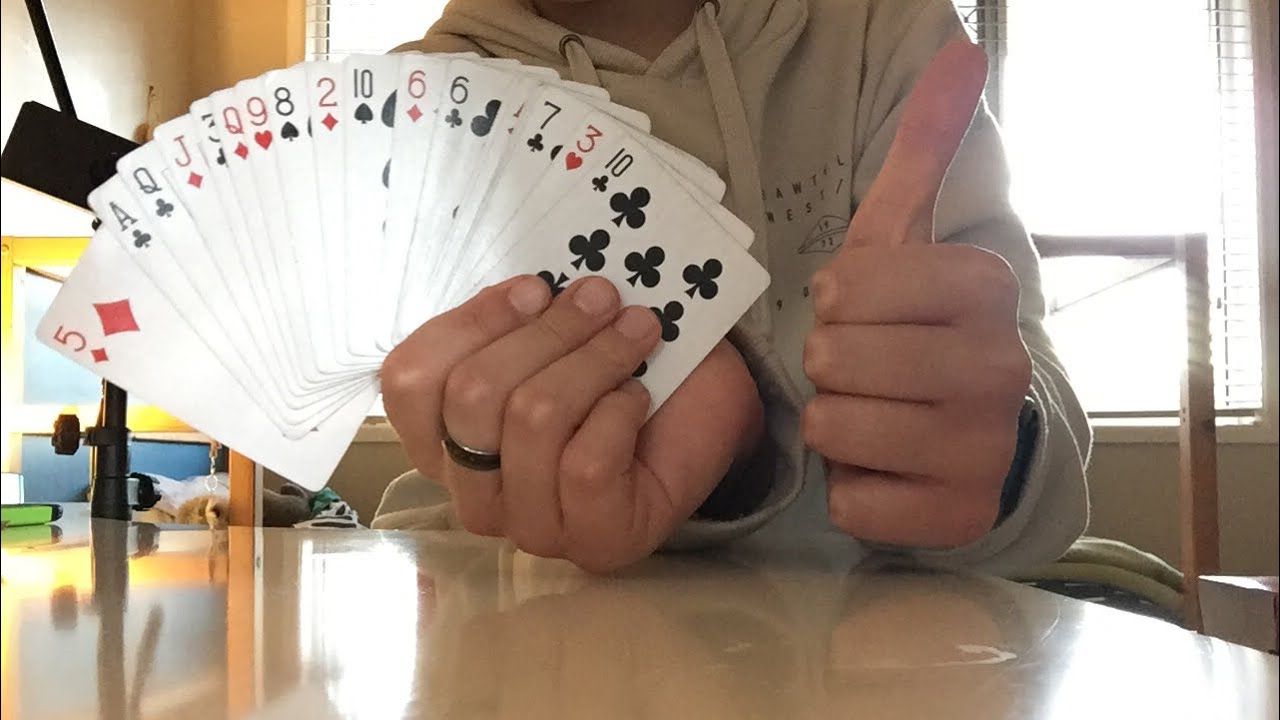 The Easiest One Handed Card Fan Tuorial YouTube