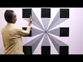 optical illusion 3d wall painting | wall art painting decoration | interior design