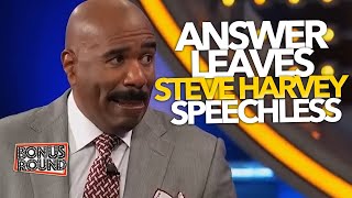 STEVE HARVEY Speechless After FUNNY Answer On Family Feud