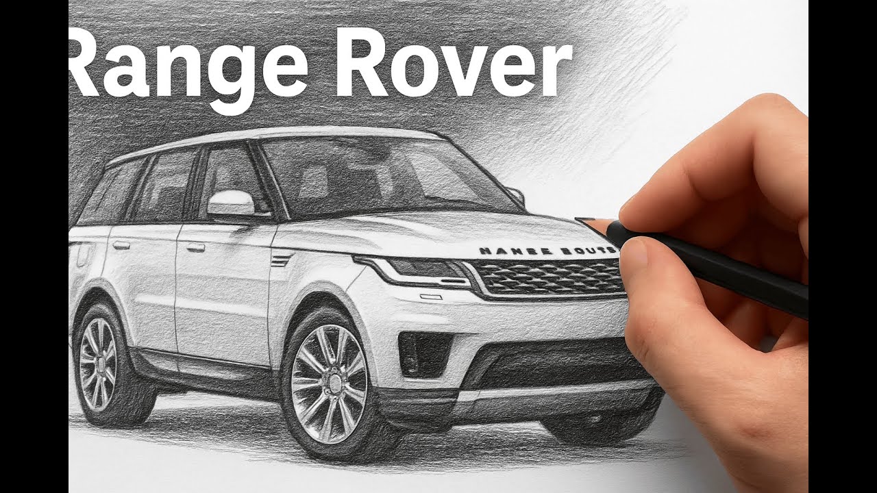 How to Draw a Range Rover | Realistic Pencil Sketch Tutorial