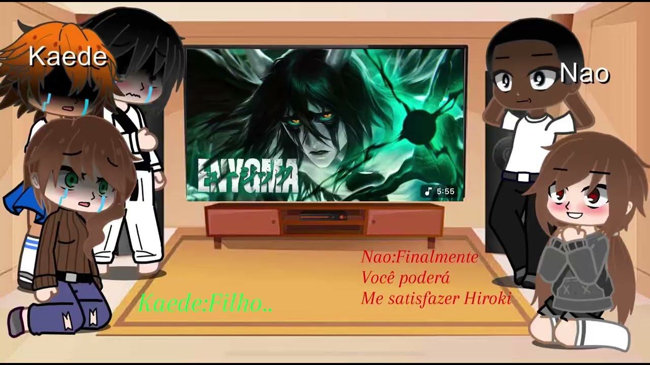 kokujin no tenkousei reagindo Hiroki as Ulquiorra | Enygma (Face do desespero)