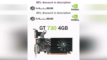 Latest Products You Must Know! MLLSE GT 730 4GB GT 740 4GB Graphics Card GDDR3 128Bit DVI VGA PCI