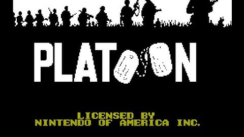 Platoon - Nintendo Entertainment System - Intro & Title Screen