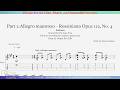 Part 2.Allegro maestoso - Rossiniana Opus 122, No.4 (Mauro Giuliani) for Classical Guitar with TAB