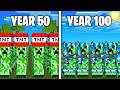 I made 100 creepers simulate 100 years of war