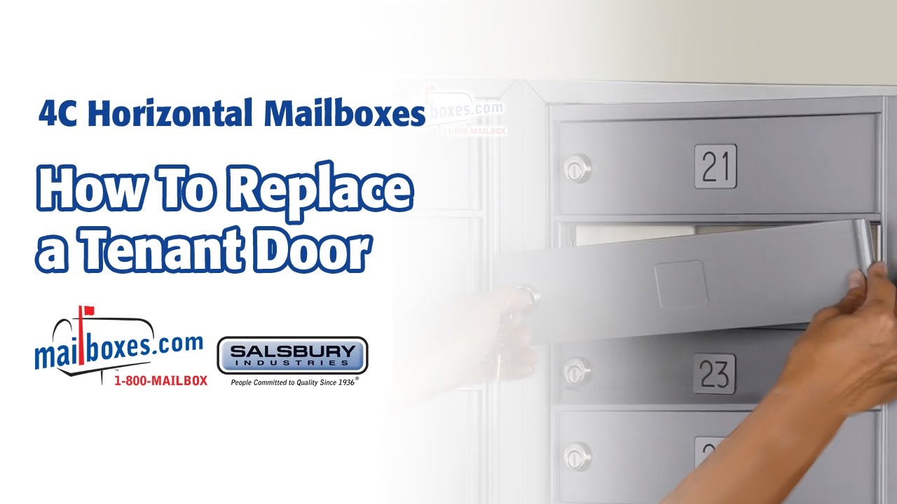 Mailboxes Com How To Replace A Tenant Door For 4c Horizontal