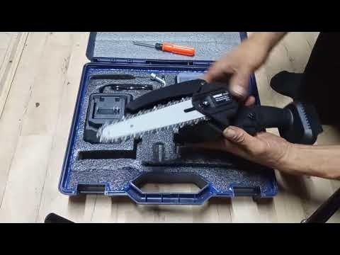 Аккумуляторная цепная пила Wosai - YouTube