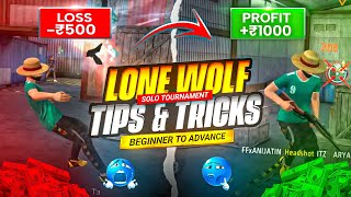 Lone Wolf Solo Tournament Tips And Tricks 🔥|  NOOB To PRO Guide 📈 screenshot 5