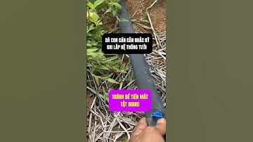 Vài việc cần lưu ý khi lắp đặt hệ thống tưới #vnplant