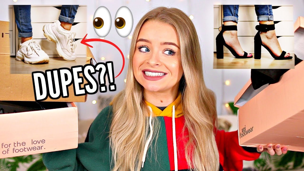 AD NEED NEW SHOES? DESIGNER DUPES?! TRY ON SHOE HAUL!! | sophdoesnails ...