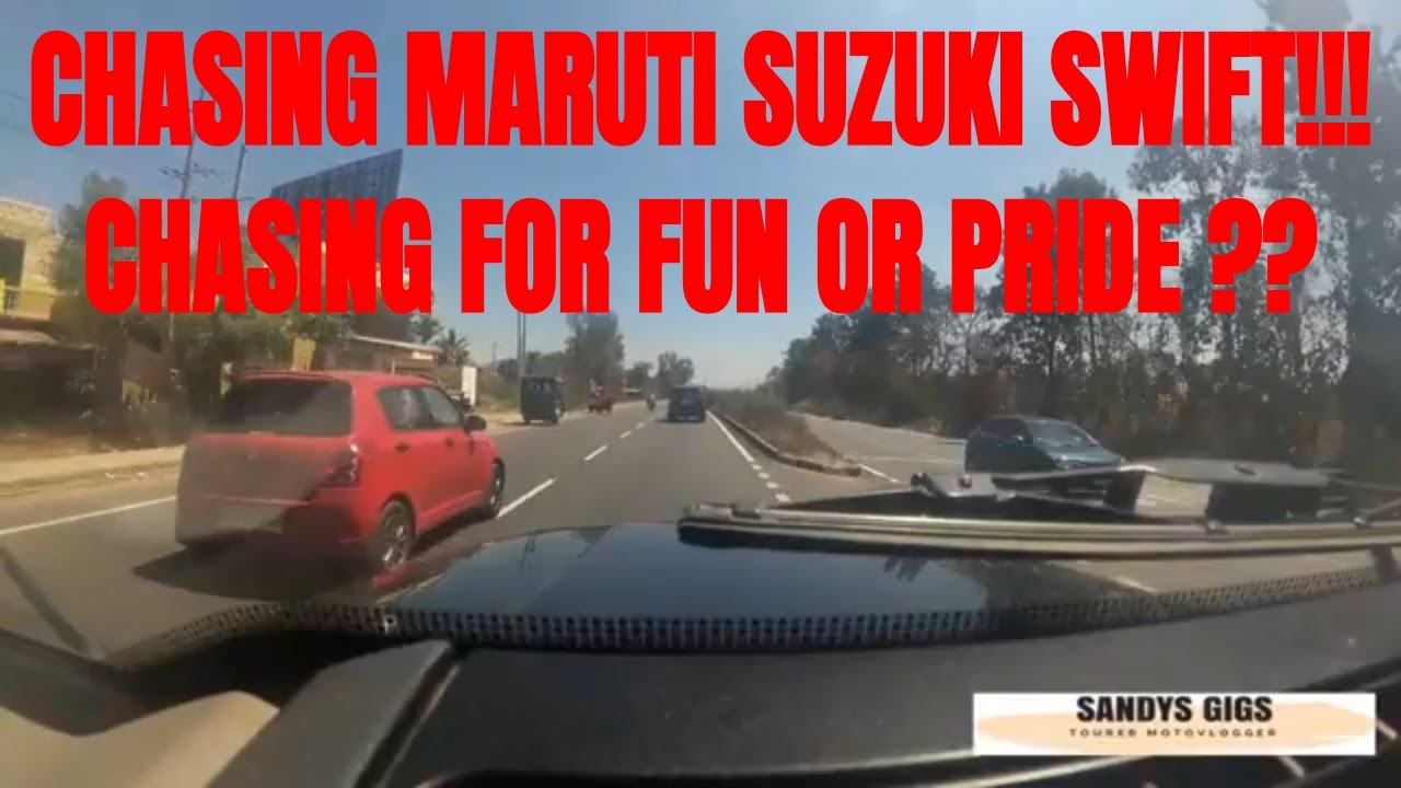 Mahindra thar Vs Swift. Highspeed Chase on Indian Roads!!!