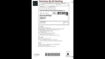 Edexcel - iGCSE - Human Biology - Paper 02 - January 2023 - Solutions By Mr Harding